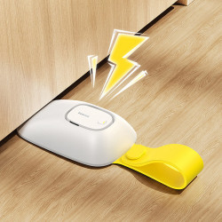 Baseus Door Stop Alarm Heyo (Z0004900) Includes AAA Battery, Anti Slip Silicone Padding, Smart Chip Filters Moon White