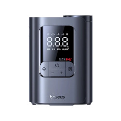 Baseus Car Compressor GoTrip VA1 Super Mini (C0119501) Wireless, with Display, 19 Cylinder, Auto Stop, 82W Cosmic Black