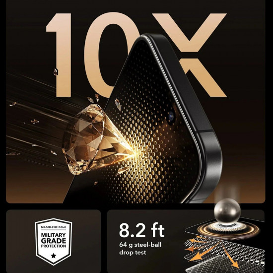 ESR Corning Gorilla Glass UltraFit Privacy™ (3 pack) iPhone 17 Pro Max Black