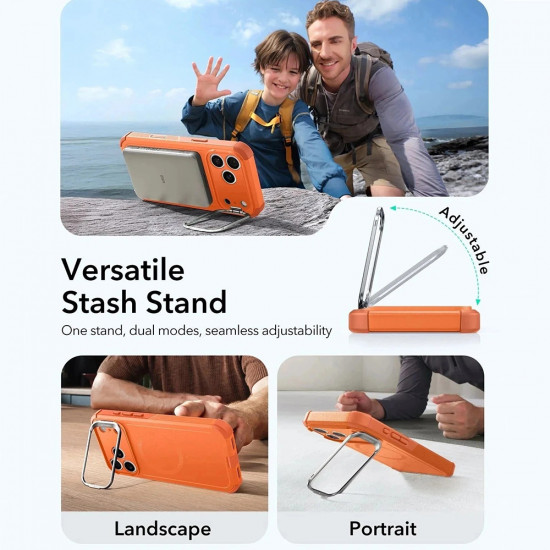 ESR Cyber Armor Kickstand iPhone 17 Pro Orange