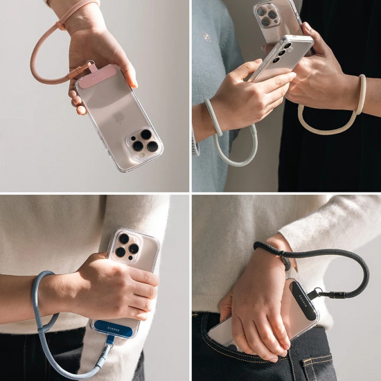 Ringke Universal Holder Hand Strap Link Flow P Type Crossbody Lanyard for Phone Cases, Adjustable Mocha Mousse