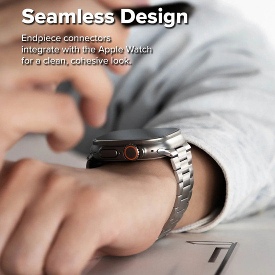 Ringke Metal One Air Apple Watch 4 / 5 / 6 / 7 / 8 / 9 / 10 / SE / SE 2 / Ultra / Ultra 2 (44/45/46/49mm) Silver