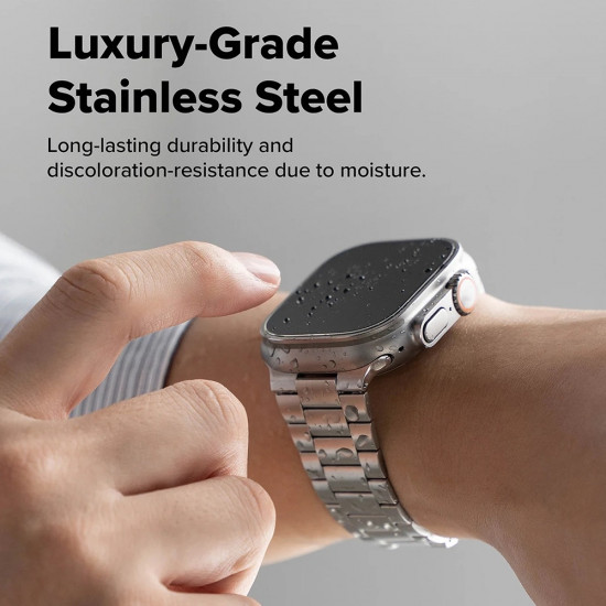 Ringke Metal One Air Apple Watch 4 / 5 / 6 / 7 / 8 / 9 / 10 / SE / SE 2 / Ultra / Ultra 2 (44/45/46/49mm) Silver