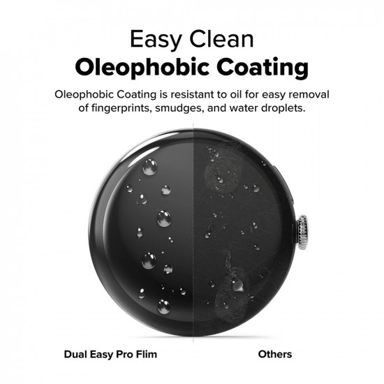 Ringke Dual Easy Pro Film (2 pack) Google Pixel Watch 4 45mm Clear