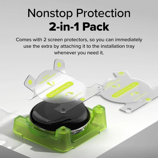 Ringke Dual Easy Pro Film (2 pack) Google Pixel Watch 4 41mm Clear