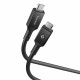 Spigen Data Cable Essential (EB24012CC) Fast Charging, Type C to Type C, 240W, 40Gbps, E Marker Chip, 8K, 1.2m Black