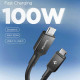 Spigen Data Cable Essential (EB10020CC) Fast Charging, Type C to Type C, 100W, 5Gbps, E Marker Chip, 2m Black Spigen Data Cable Essential (EB10020CC) Fast Charging, Type C to Type C, 100W, 5Gbps, E Marker Chip, 2m Black