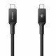 Spigen Data Cable Essential (EB10010CC) Fast Charging, Type C to Type C, 100W, 5Gbps, E Marker Chip, 1m Black Spigen Data Cable Essential (EB10010CC) Fast Charging, Type C to Type C, 100W, 5Gbps, E Marker Chip, 1m Black