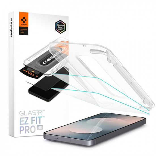 Spigen Glas.tR EZ FIT Pro HD (2 pack) Samsung Galaxy S25 FE Clear