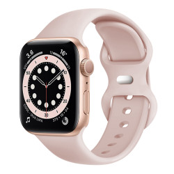 Techsuit Watchband (W031) Apple Watch 1/2/3/4/5/6/7/8/9/10/11/SE/SE 2/SE 3 (38/40/41/42mm) Soft pink