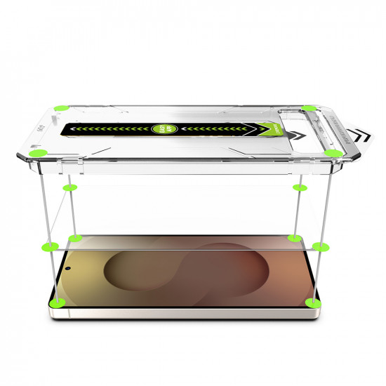 Techsuit [Fingerprint Unlock Compatible] TitanGlass CrystalHD Samsung Galaxy S26 Clear