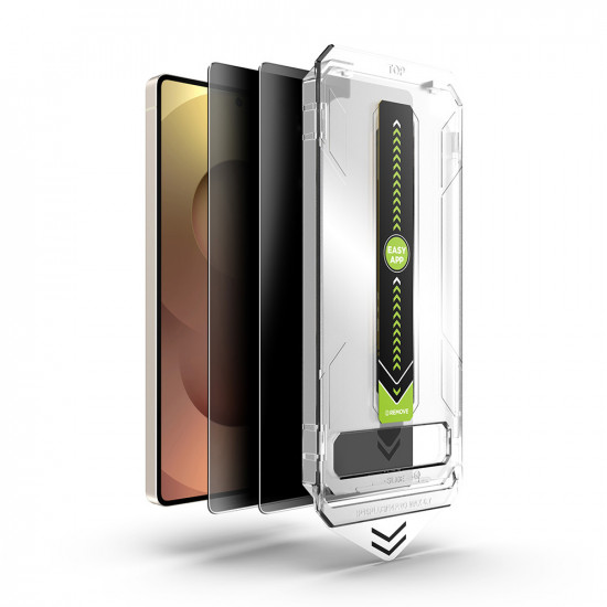 Techsuit [Fingerprint Unlock Compatible] TitanGlass CrystalHD (2 pack) Samsung Galaxy S26 Plus Privacy