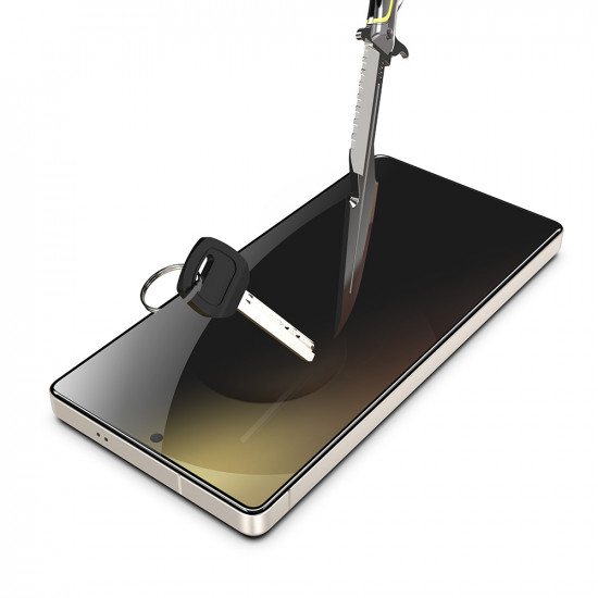 Techsuit [Fingerprint Unlock Compatible] TitanGlass CrystalHD (2 pack) Samsung Galaxy S26 Plus Privacy