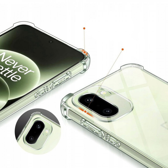 Techsuit Shockproof Clear Silicone OnePlus 15R Clear Techsuit Shockproof Clear Silicone OnePlus 15R Clear