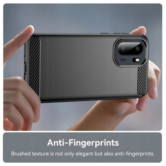 Techsuit Carbon Silicone OnePlus 15R Black