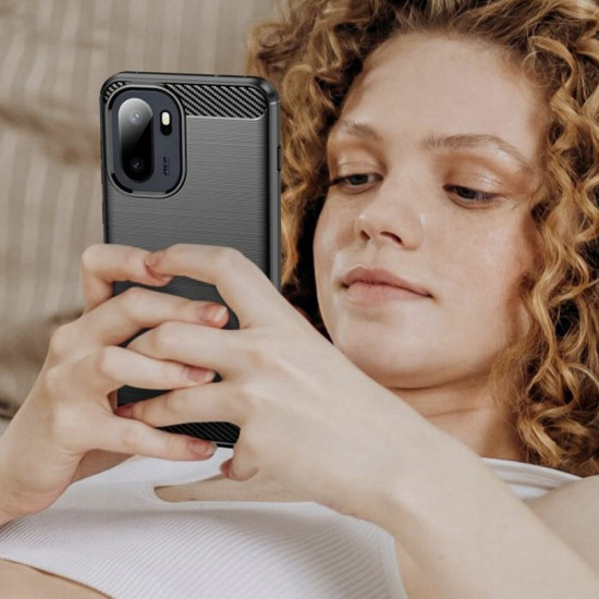 Techsuit Carbon Silicone OnePlus 15R Black