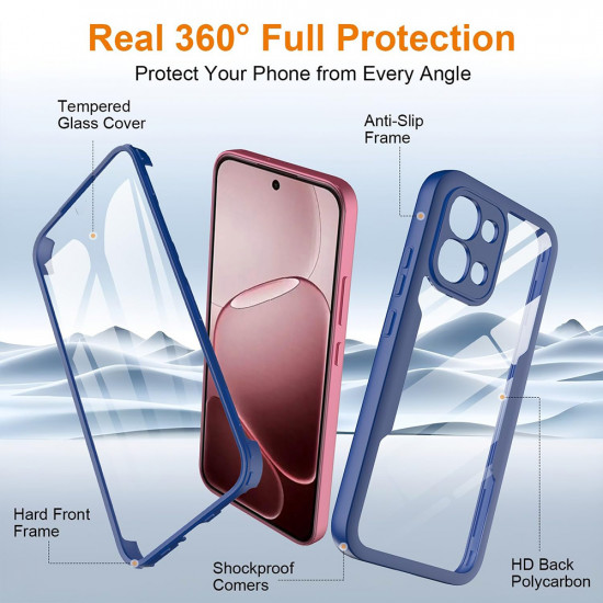 Techsuit ColorVerse 360 Series + Screen Protector Oppo A6 Pro 4G / A6 Pro 5G Blue Techsuit ColorVerse 360 Series + Screen Protector Oppo A6 Pro 4G / A6 Pro 5G Blue