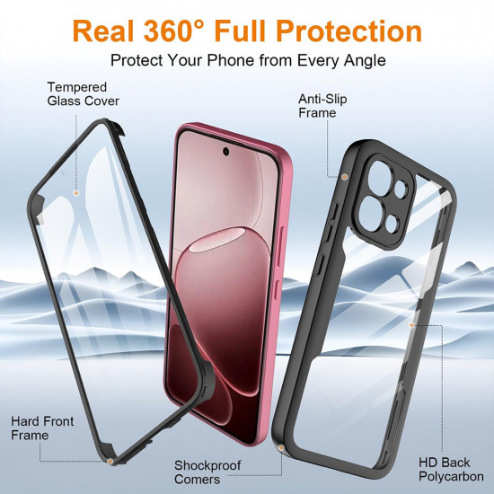 Techsuit ColorVerse 360 Series + Screen Protector Oppo A6 Pro 4G / A6 Pro 5G Black Techsuit ColorVerse 360 Series + Screen Protector Oppo A6 Pro 4G / A6 Pro 5G Black
