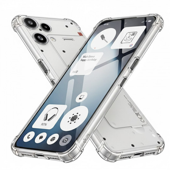 Techsuit Shockproof Clear Silicone Nothing Phone (3a) Lite Clear Techsuit Shockproof Clear Silicone Nothing Phone (3a) Lite Clear