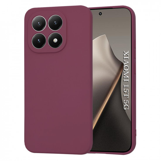 Techsuit SoftFlex Xiaomi 15T Plum Red