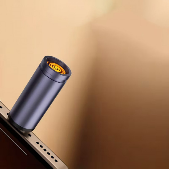 Techsuit Mini Cigarette Lighter SmokeX (ML1) Type C, 6W, Aluminum Alloy, Portable Gray