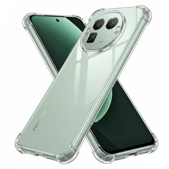 Techsuit Shockproof Clear Silicone [Round Camera Cutout] Realme GT 8 Pro Clear
