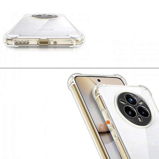 Techsuit Shockproof Clear Silicone [Round Camera Cutout] Realme GT 8 Pro Clear