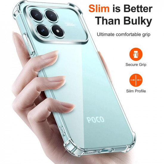 Techsuit Shockproof Clear Silicone Xiaomi Poco F8 Pro Clear