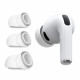 Techsuit (3 pack) Replacement Ear Tips AirVibe (ET2) for Apple AirPods Pro 3, Premium Silicone XS, S, L Sizes White Techsuit (3 pack) Replacement Ear Tips AirVibe (ET2) for Apple AirPods Pro 3, Premium Silicone XS, S, L Sizes White