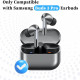 Techsuit (3 pack) Replacement Ear Tips AirVibe (ET3) for Samsung Galaxy Buds 3 Pro, Premium Silicone S, M, L Sizes Black