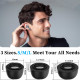 Techsuit (3 pack) Replacement Ear Tips AirVibe (ET3) for Samsung Galaxy Buds 3 Pro, Premium Silicone S, M, L Sizes Black
