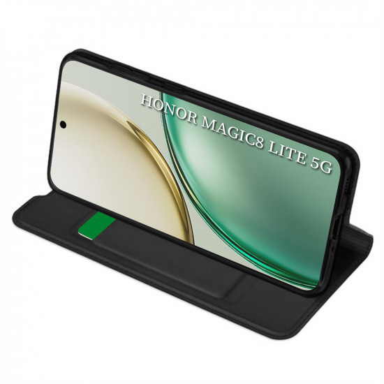 Techsuit Magskin Book Honor Magic8 Lite Black Techsuit Magskin Book Honor Magic8 Lite Black