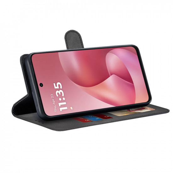 Techsuit Diary Book Motorola Moto G57 Power / G67 Power Black