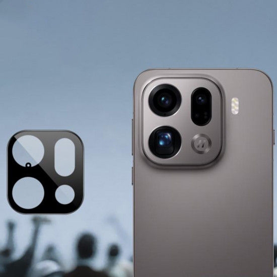 Techsuit Full Camera Glass Oppo Find X9 Pro Black Techsuit Full Camera Glass Oppo Find X9 Pro Black