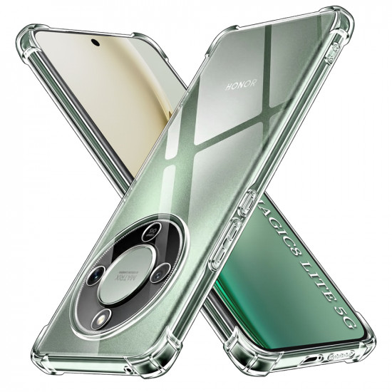 Techsuit Shockproof Clear Silicone Honor Magic8 Lite Clear Techsuit Shockproof Clear Silicone Honor Magic8 Lite Clear