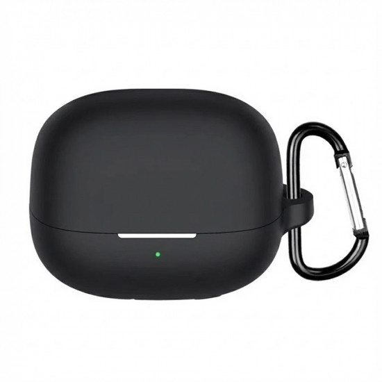 Techsuit Silicone Case for Xiaomi Buds 5 Pro, Smooth Ultrathin Material Black