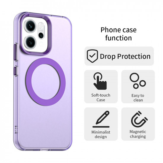 Techsuit CandyCase MagSafe Oppo Reno14 Purple