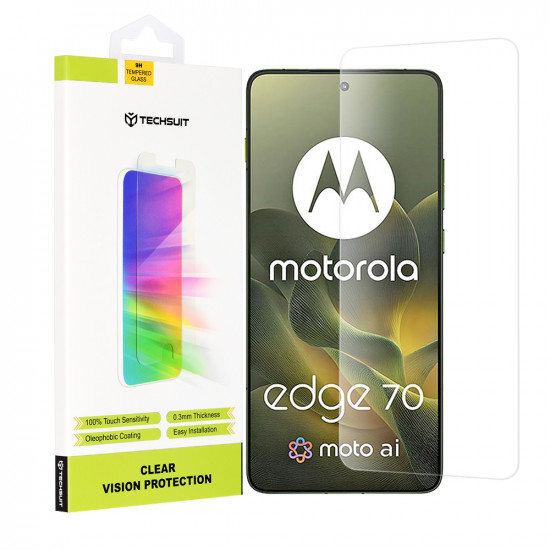 Techsuit Clear Vision Glass Motorola Edge 70 Transparent Techsuit Clear Vision Glass Motorola Edge 70 Transparent