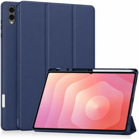 Techsuit Flex Trifold (with Pencil Holder) Samsung Galaxy Tab S11 Ultra Dark Blue