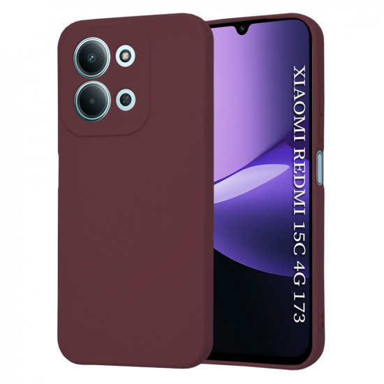 Techsuit SoftFlex Xiaomi Redmi 15C 4G / Redmi 15C 5G Plum Red