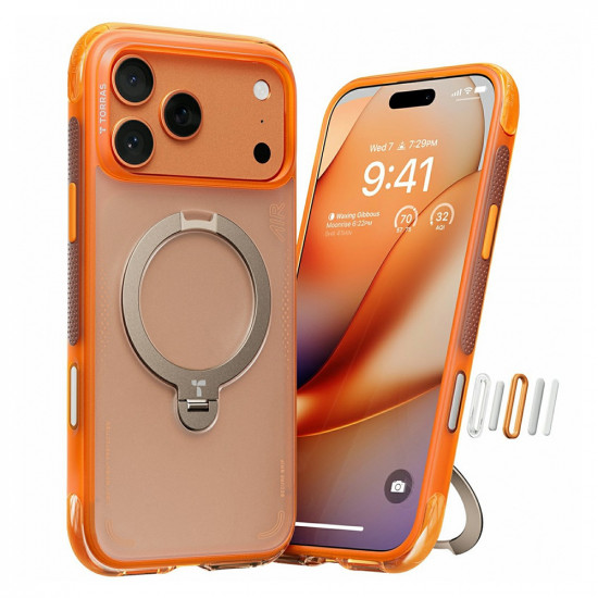 Torras Ostand Spin Air Series iPhone 17 Pro Horizon Orange Torras Ostand Spin Air Series iPhone 17 Pro Horizon Orange