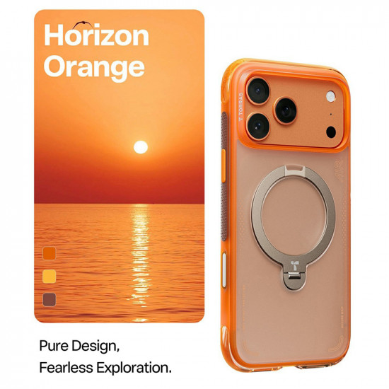 Torras Ostand Spin Air Series iPhone 17 Pro Horizon Orange Torras Ostand Spin Air Series iPhone 17 Pro Horizon Orange