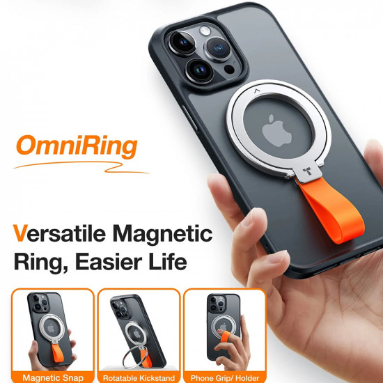 Torras Ostand Magnetic Ring 360° Rotatable Stand, Phone Holder/Grip, Easy Attach Black Torras Ostand Magnetic Ring 360° Rotatable Stand, Phone Holder/Grip, Easy Attach Black
