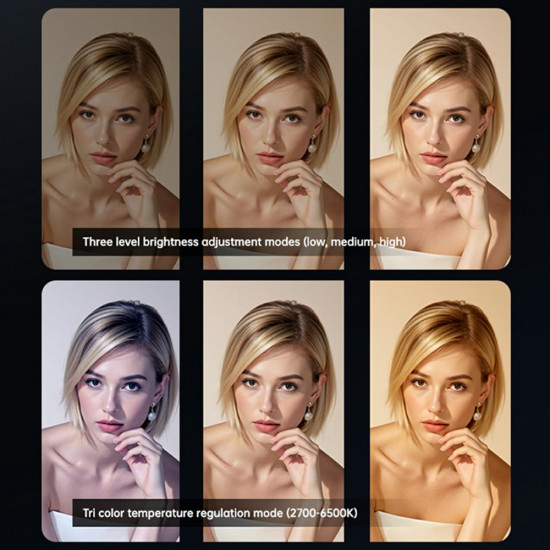 Yesido LED Selfie Light with Phone Clip (DH13) 400mAh, 6.8W, 3 Lights Mode White Yesido LED Selfie Light with Phone Clip (DH13) 400mAh, 6.8W, 3 Lights Mode White