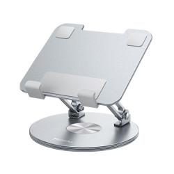 Yesdo Desk Holder (C293) for Tablet, Good Heat Releasing, Folding Design, Aluminum Alloy Silver