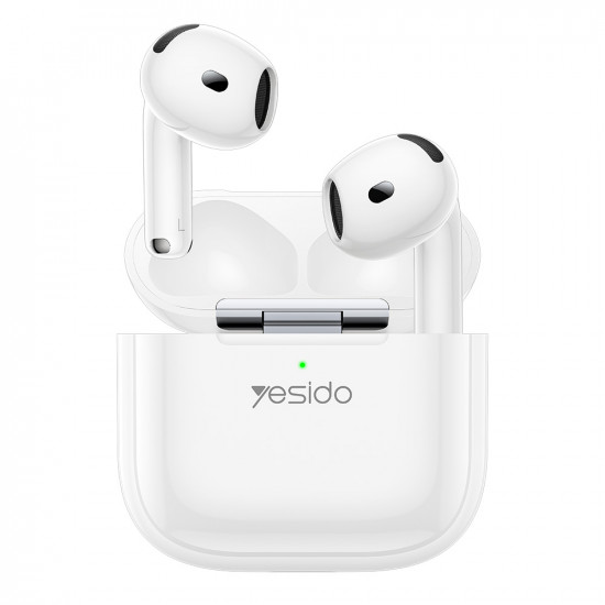 Yesido Wireless Earbuds (TWS31S) TWS, Microphone, Bluetooth 5.4, Half In ear Design, 300mAh, Small Package White