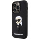 Karl Lagerfeld KLHCP14X3DRKINK iPhone 14 Pro Max 6.7" black hardcase Rubber Ikonik 3D