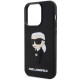 Karl Lagerfeld KLHCP14X3DRKINK iPhone 14 Pro Max 6.7" black hardcase Rubber Ikonik 3D
