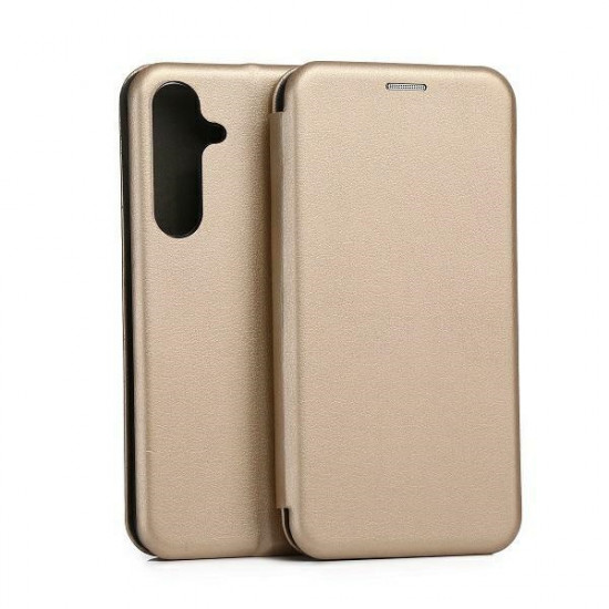 Beline Magnetic Book Case for Samsung S24+ S926 Gold