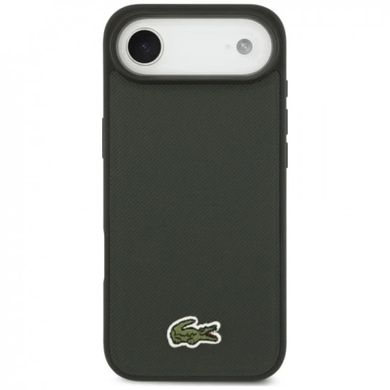 Lacoste Iconic Petit Pique Woven Logo MagSafe case for iPhone Air sinople